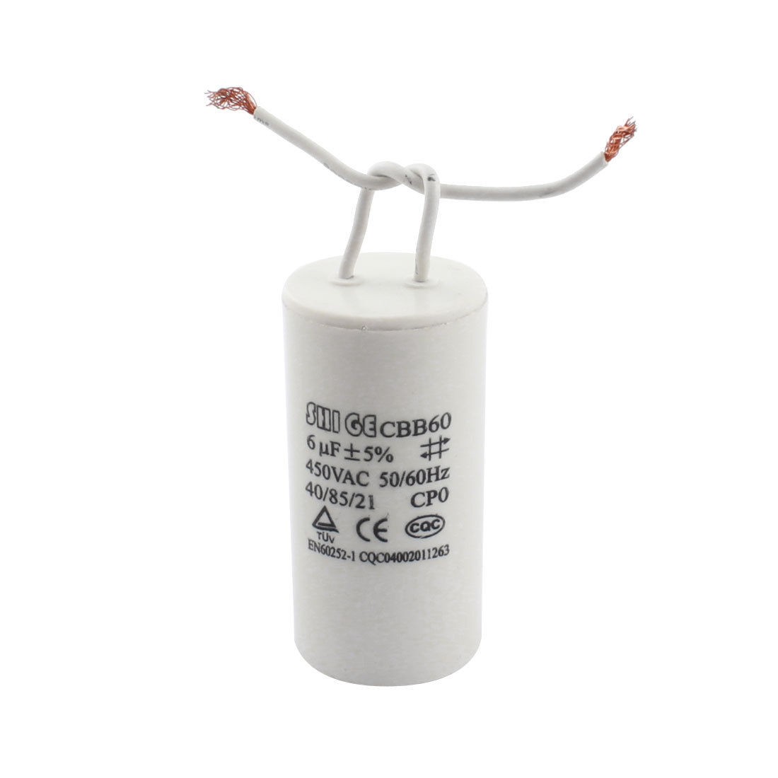 CBB60 6uF AC 450V 5% Polypropylene Film Motor Run Capacitor for Washer