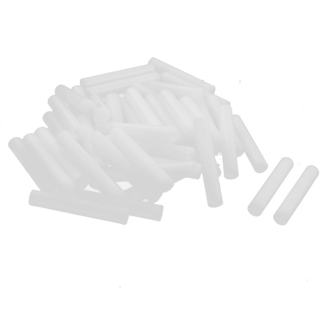 50Pcs 6x35mm PCB Test Flat End Fixture Parts Plate POM Stand Fixed Rod White
