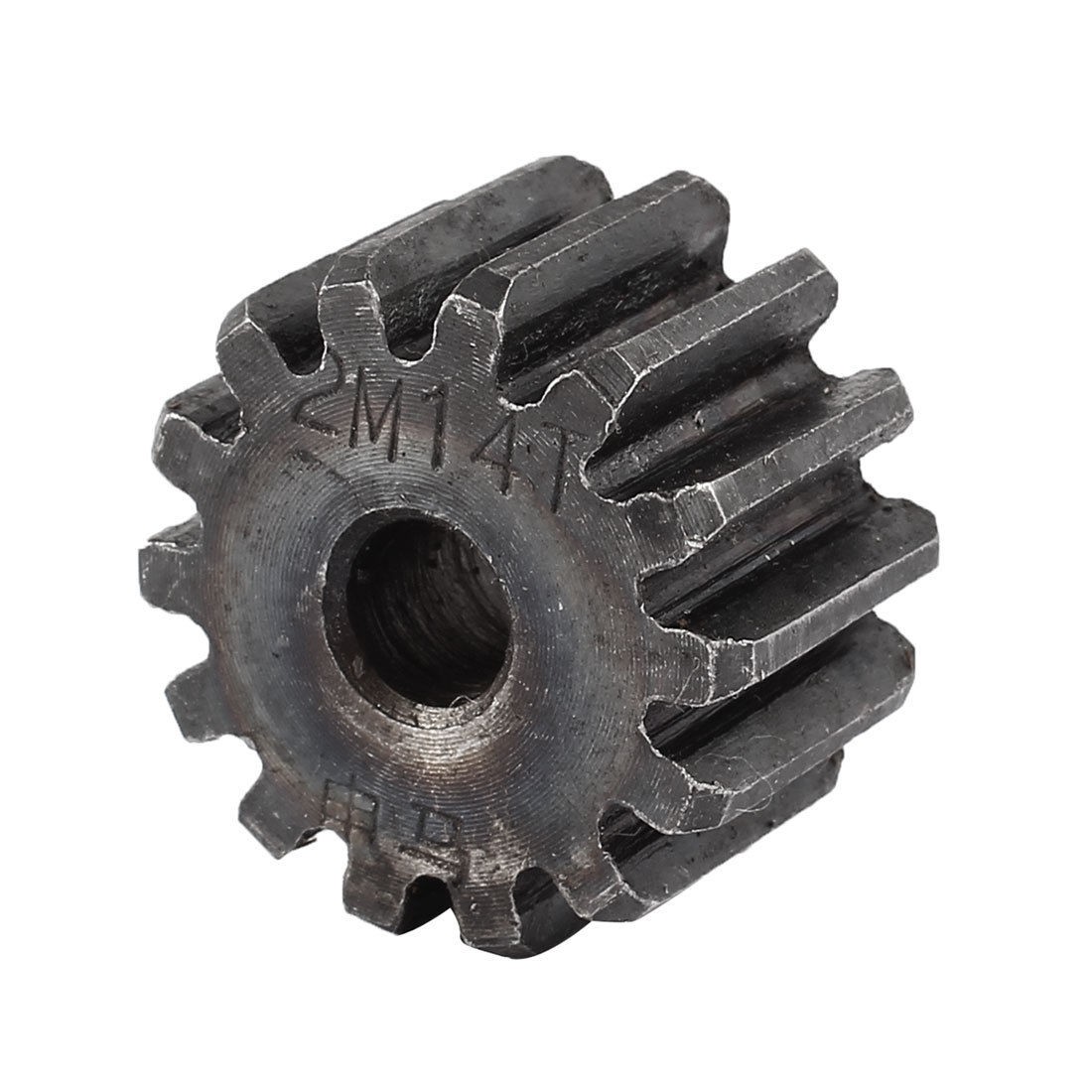 8mm x 32mm x 20mm Module 2 14 Teeth Metal Straight Spur Gear Wheel Gray
