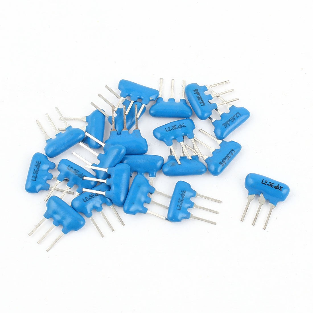 20 Pieces Radial Leaded 3Pins Ceramic Filter Crystal Resonators 2.3MHz Frequency