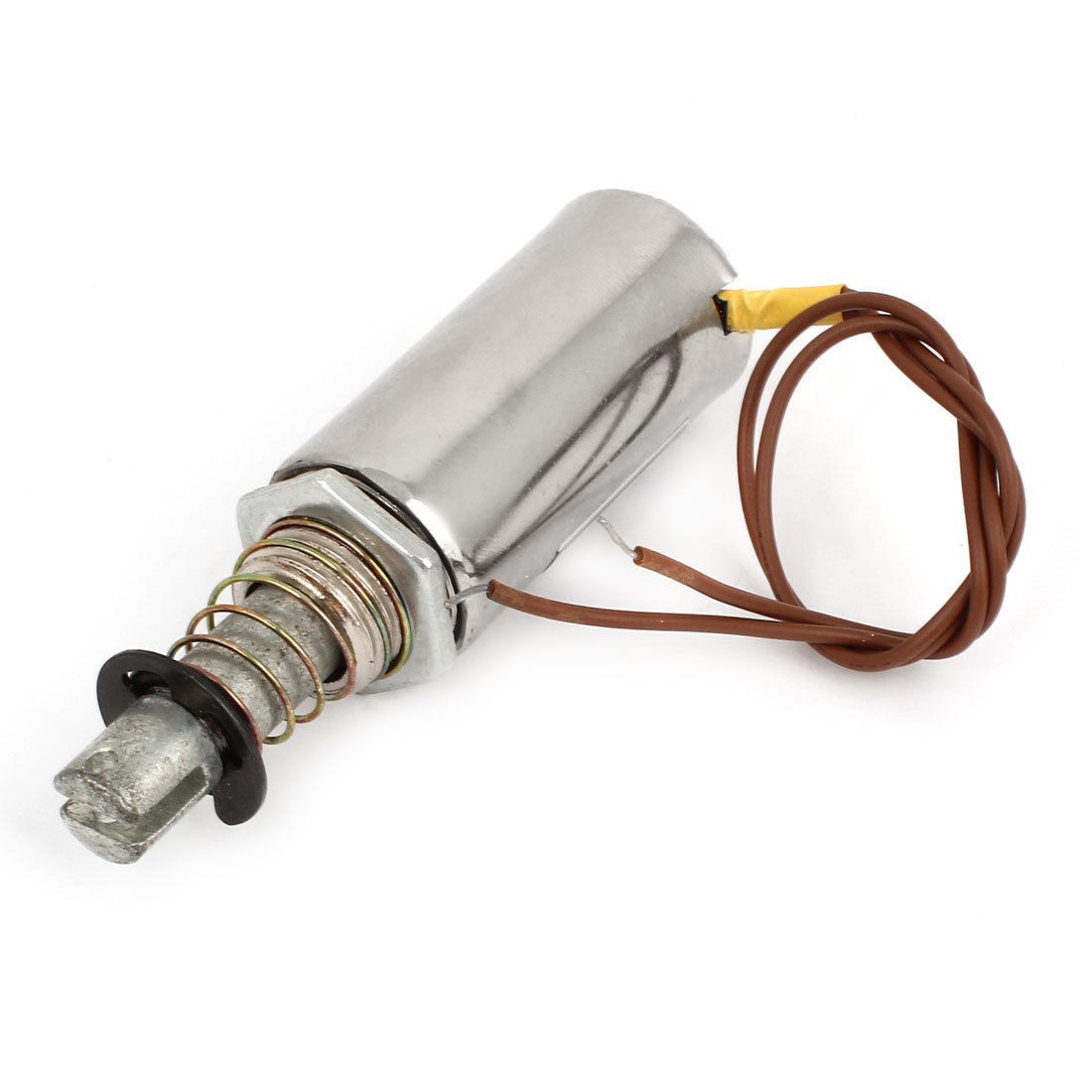 DC 12V Spring Loaded 0mm 1Kg End Force Linear Motion Solenoid Electromagnet