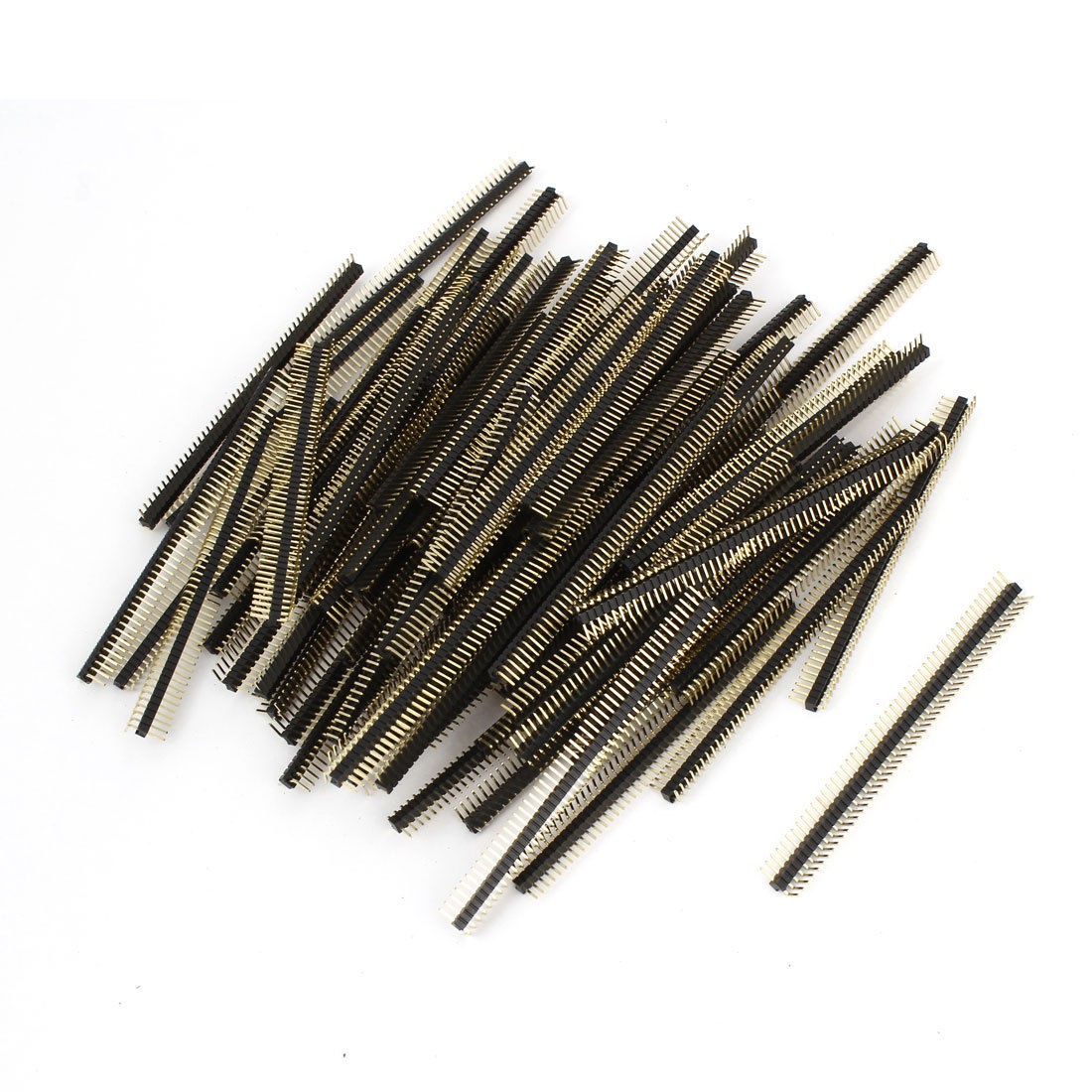 50Pcs 50 Position 1.27mm Pitch Double Row Right Angle Header Connector