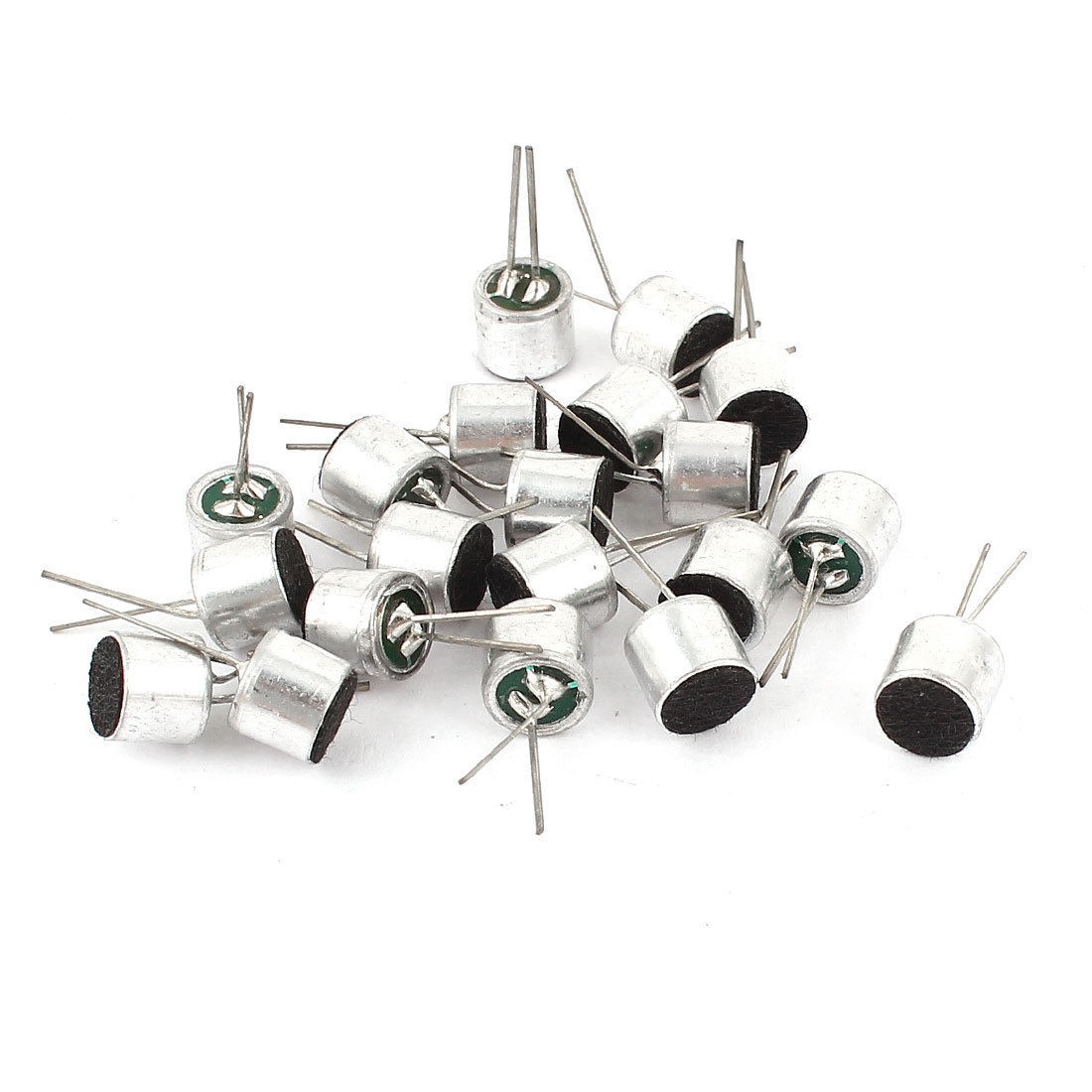 20 Pcs -50dB 2.2K Ohm 2Pins Stereo Uni-Directiona<wbr/>l Electret Condenser Microphone