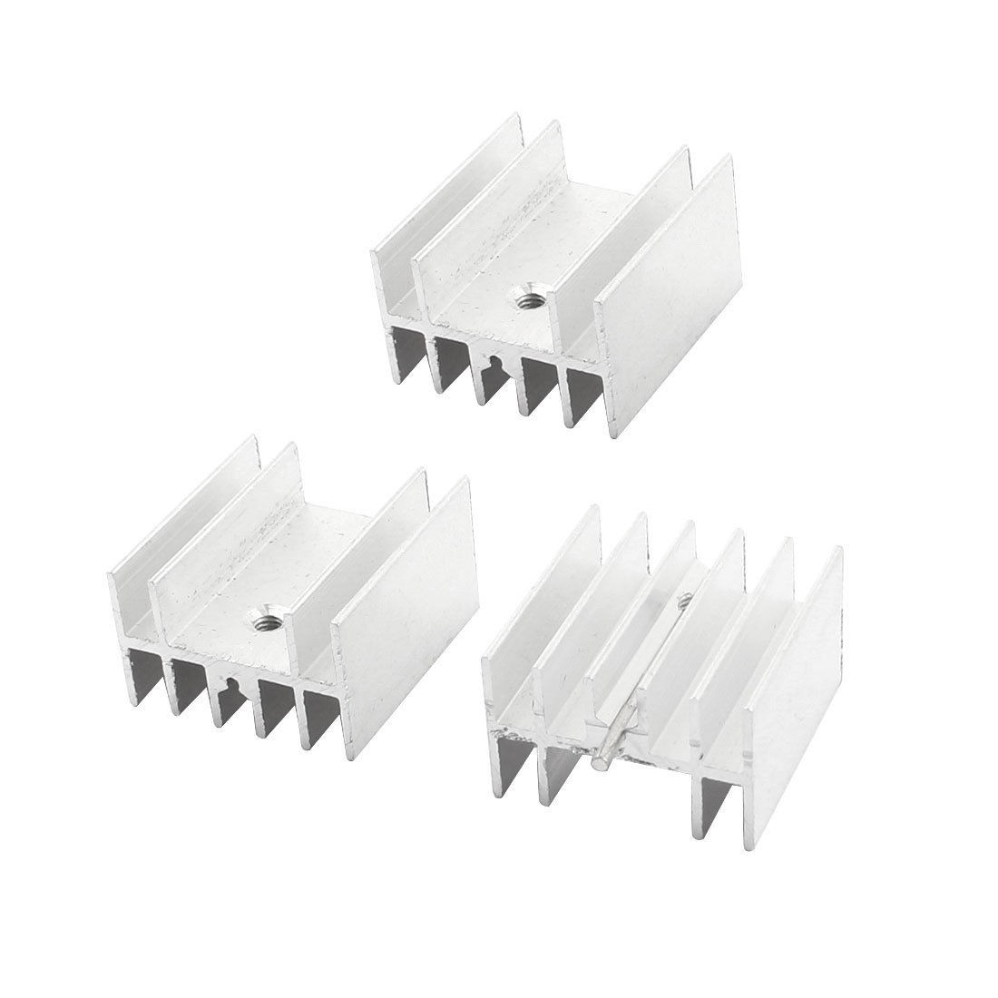 PCB Board Screw Mount 23x16x25mm Aluminium Heatsink Heat Sink Cooling Fin 3 Pcs
