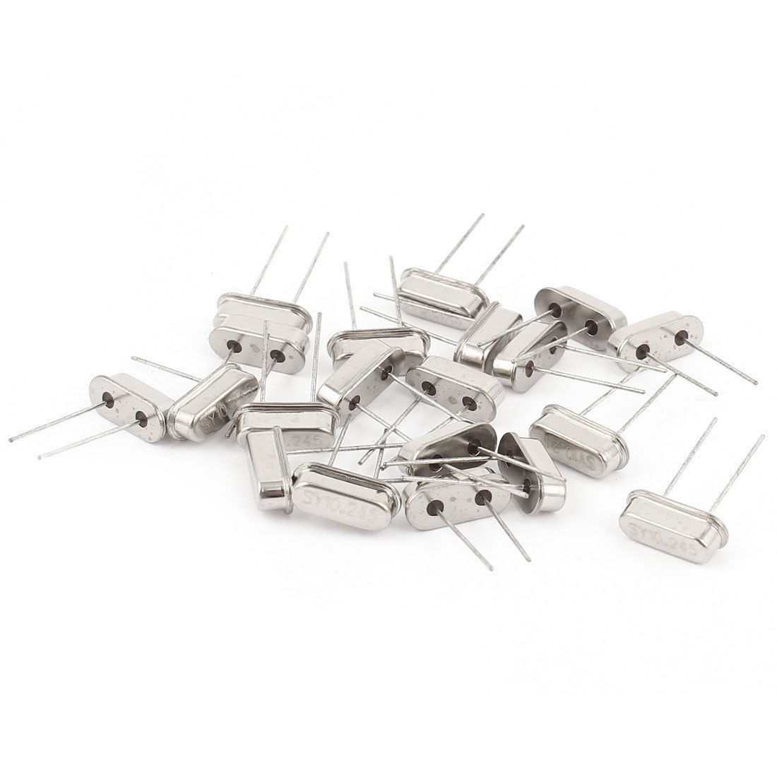 20 Pieces Silver Tone 10.245MHZ DIP Mount Crystal Oscillator HC-49S Replacements