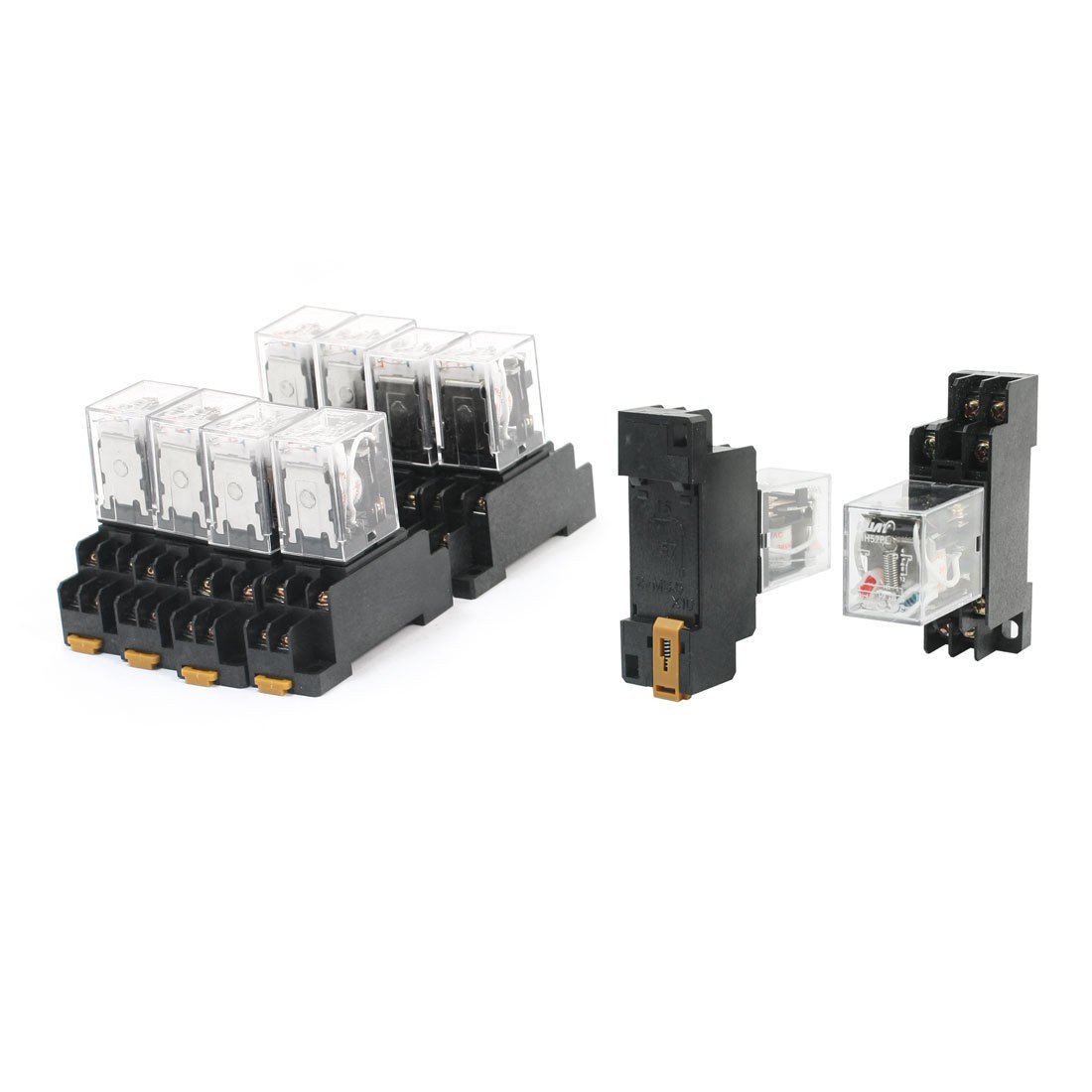 AC 36V Coil Voltage DPDT 2NO 2NC 8-Pin Electromagneti<wbr/>c Power Relay 10 Pcs