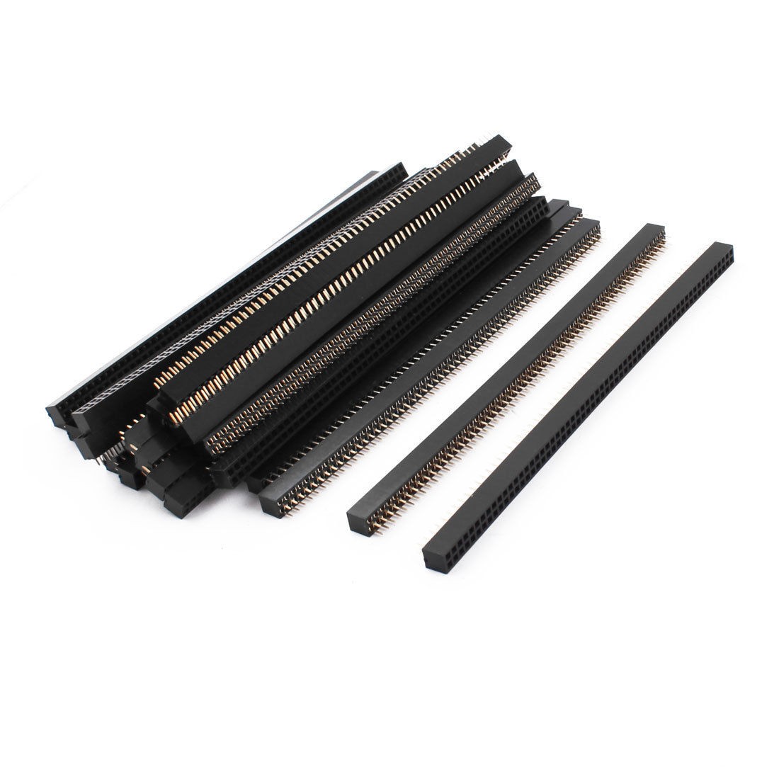 2.54mm 2 Row 120-Pin Female Through Hole Pin Header Strip 25 Pcs