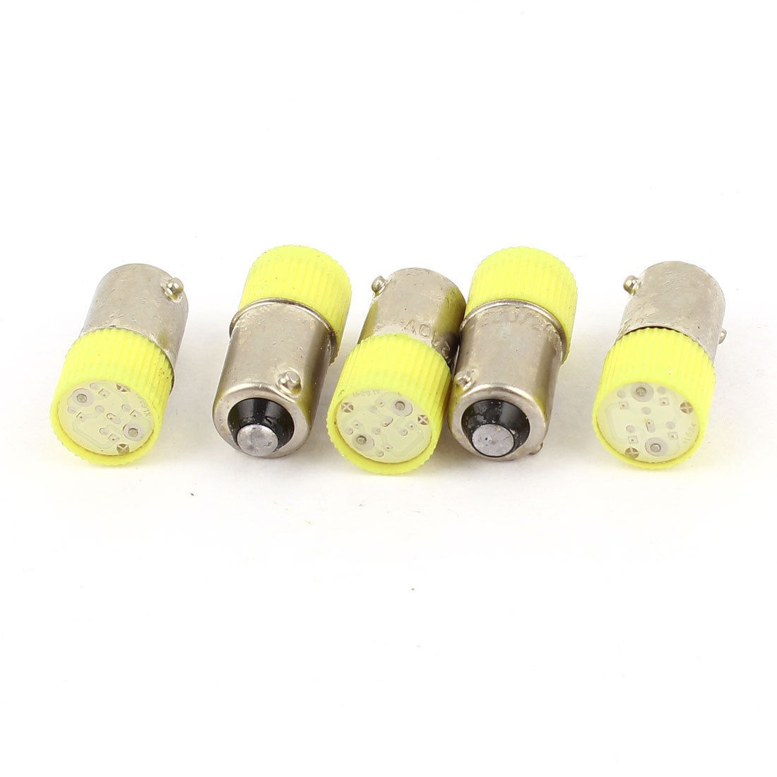 5 Pieces 10mm Round Head Yellow LED Light Signal Indicator Lamp AC 220V/240V 3A