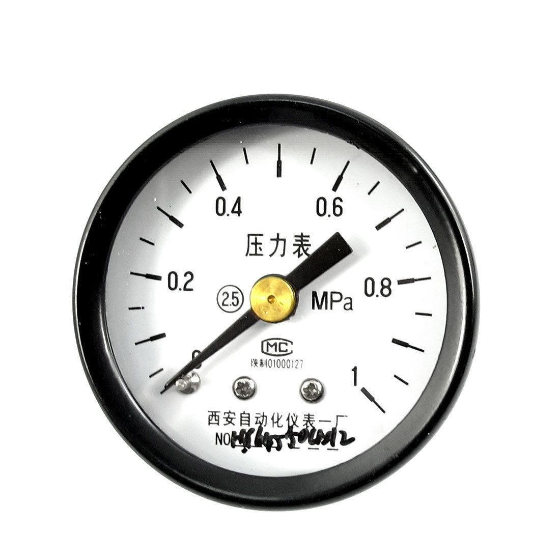 Metal Case 1.4" Dial 1/8PT Threaded 0-1Mpa Compressor Pressure Gauge