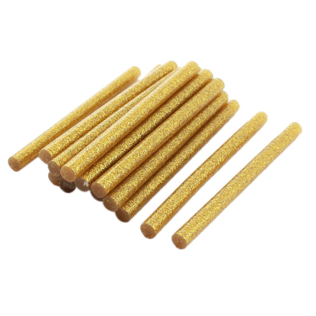 20pcs 7mmx100mm Glittery Gold Tone Hot Melt Glue Gun Sticks for Package Sealing
