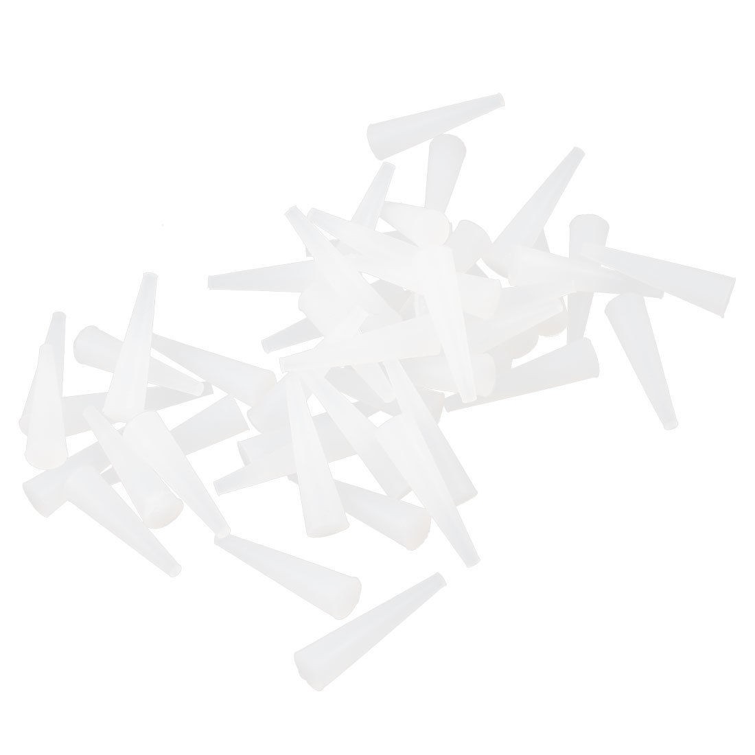 50 Pcs 3mm Bottom Dia Powder Coating Paint Tapered Stopper Plug Cap