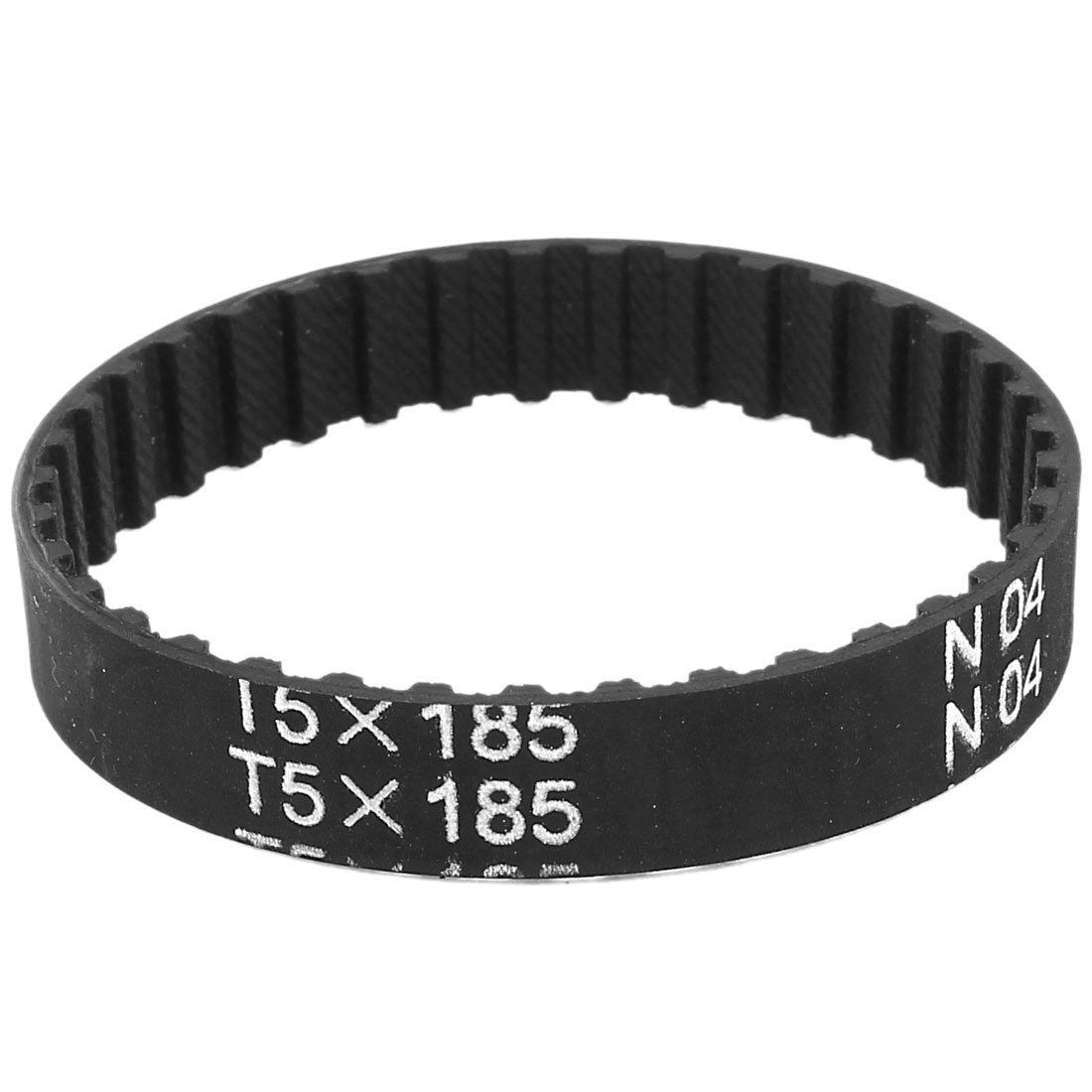 T5x185 37 Teeth 5mm Pitch Rubber Cogged Industrial Timing Belt 185mm