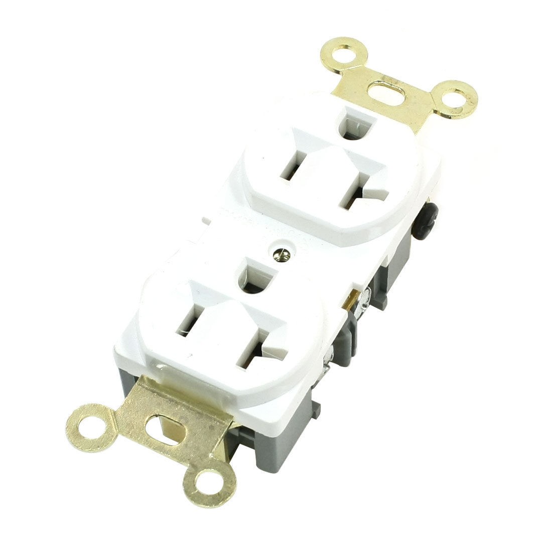 Flush Mount Spec Grade Duplex 20Amp Receptacle 125V White SS-6B-2