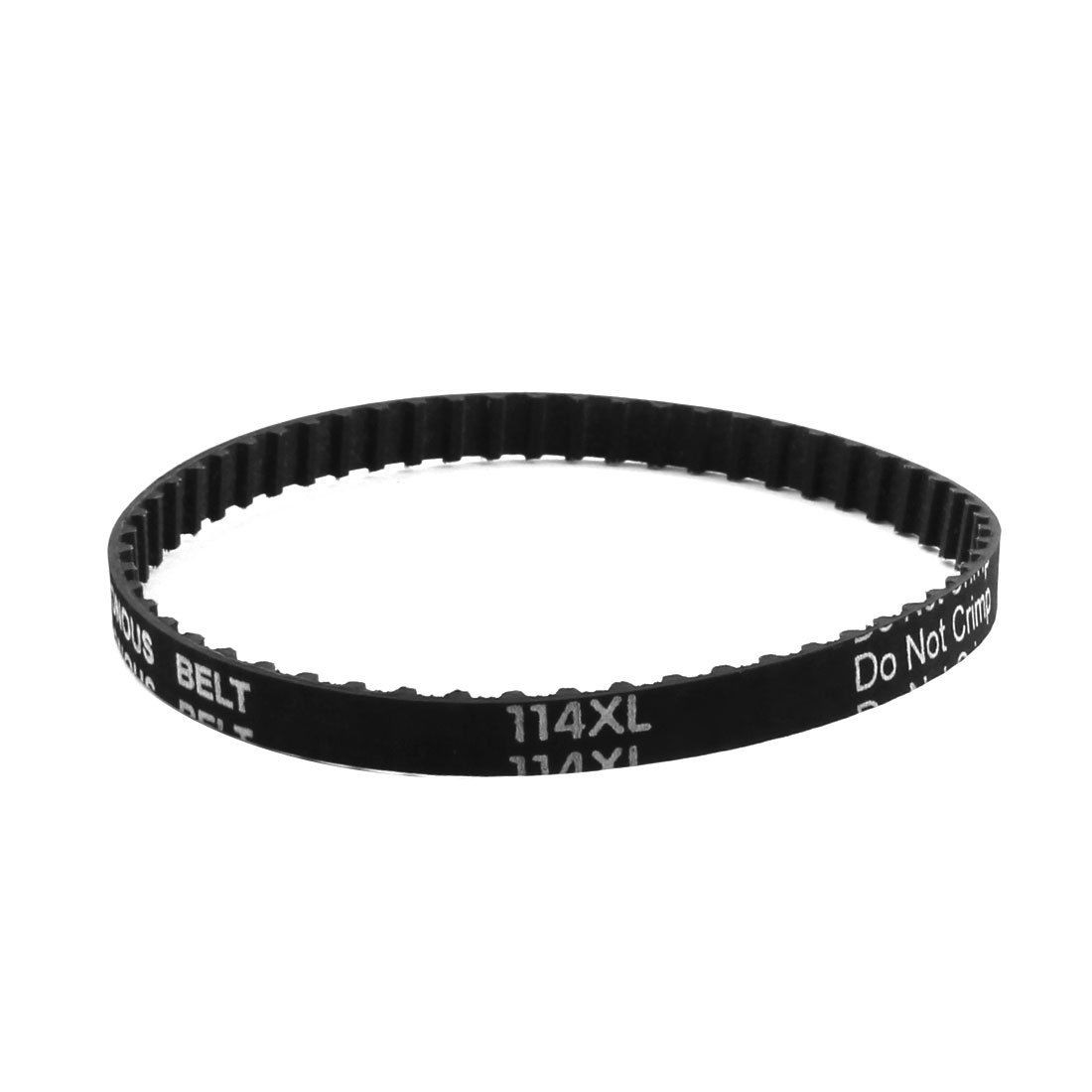 XL-114 57 Teeth 7.9mm Width Black Rubber Cogged Industrial Timing Belt 11.4"