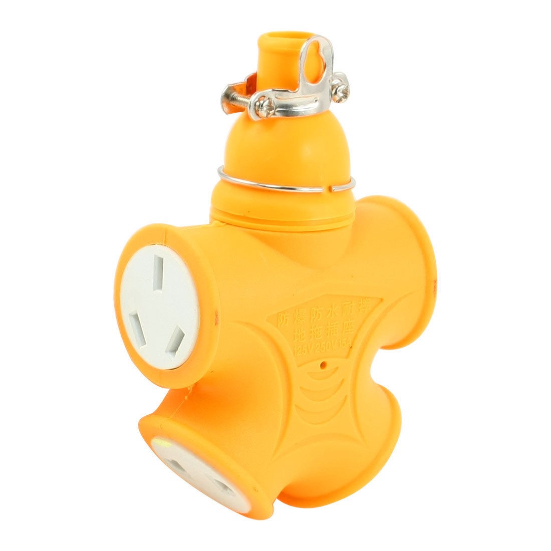 US AU Plug 4 Outlets Waterproof Power Socket Connector AC125V 250V 15A