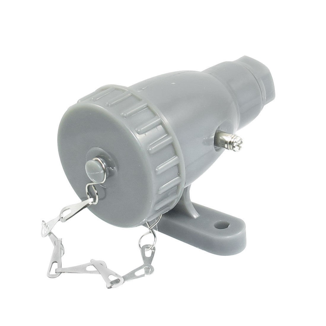 CZF3-2 AC 500V 10A 3P+E Gray Marine Socket Connector w Cover