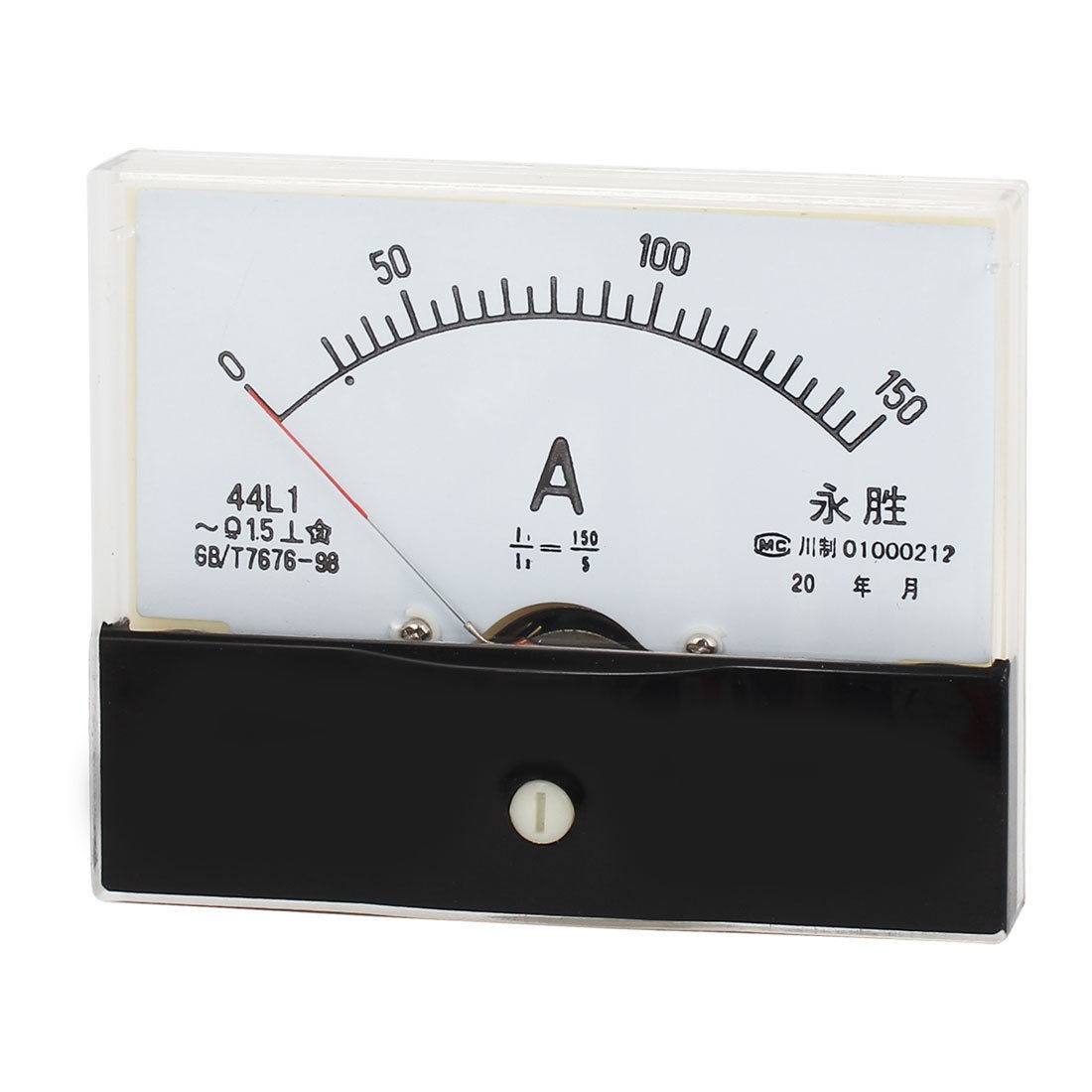 Rectangle Panel AC 150A Ammeter Analog Meter 44L1-A