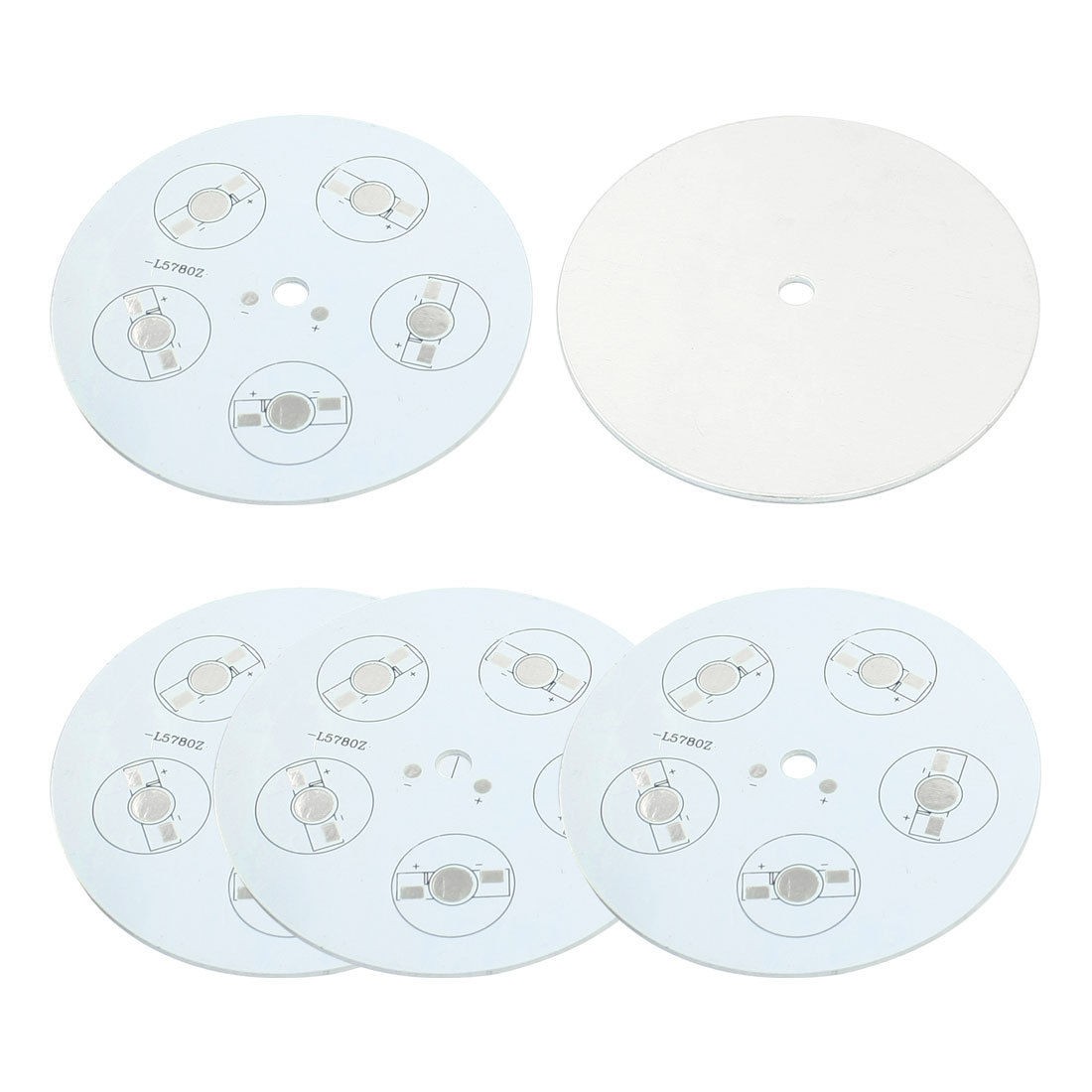 5pcs 84mm Dia Circle Aluminum PCB Circuit Board for 5 x 1W/3W LED in Series