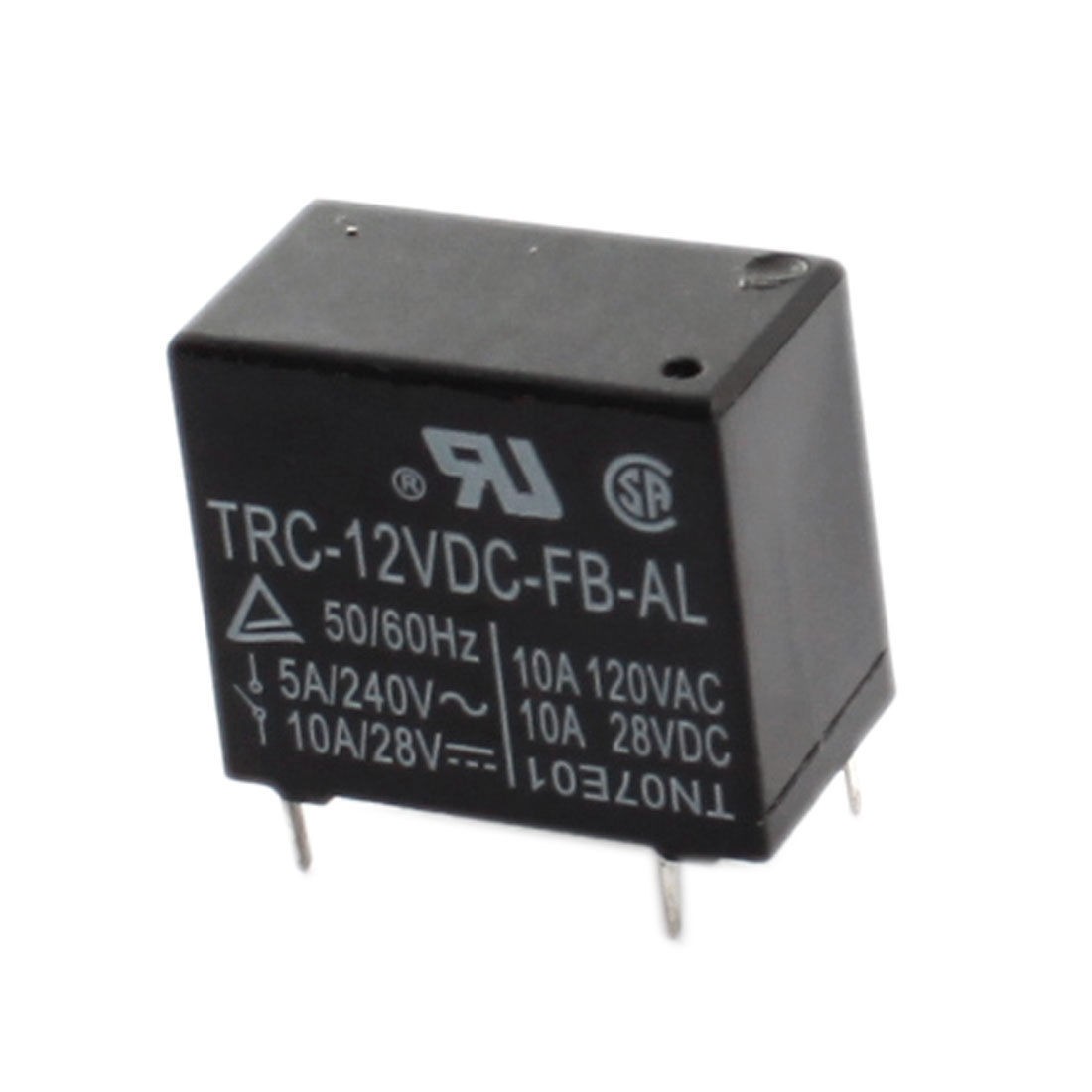 DC 12V Coil 4-Pin Plug in Mount Black Plastic Housing Power Relay