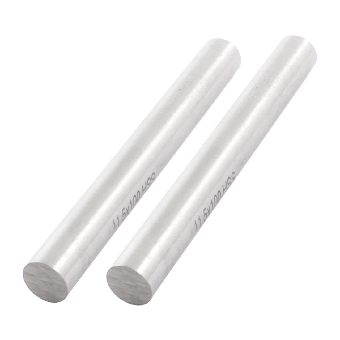 11.5mm x 100mm High Speed Steel Straight Boring Tool Round Lathe Bar 2Pcs