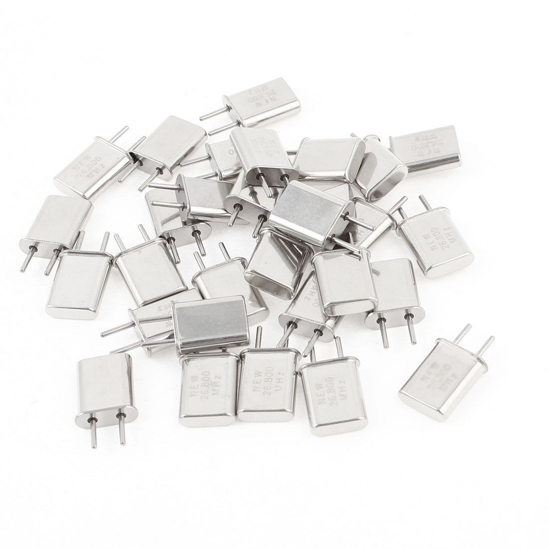 30 Pieces 26.800Mhz 26.800M Passive Quartz Crystal Oscillator Silver Tone HC-49U