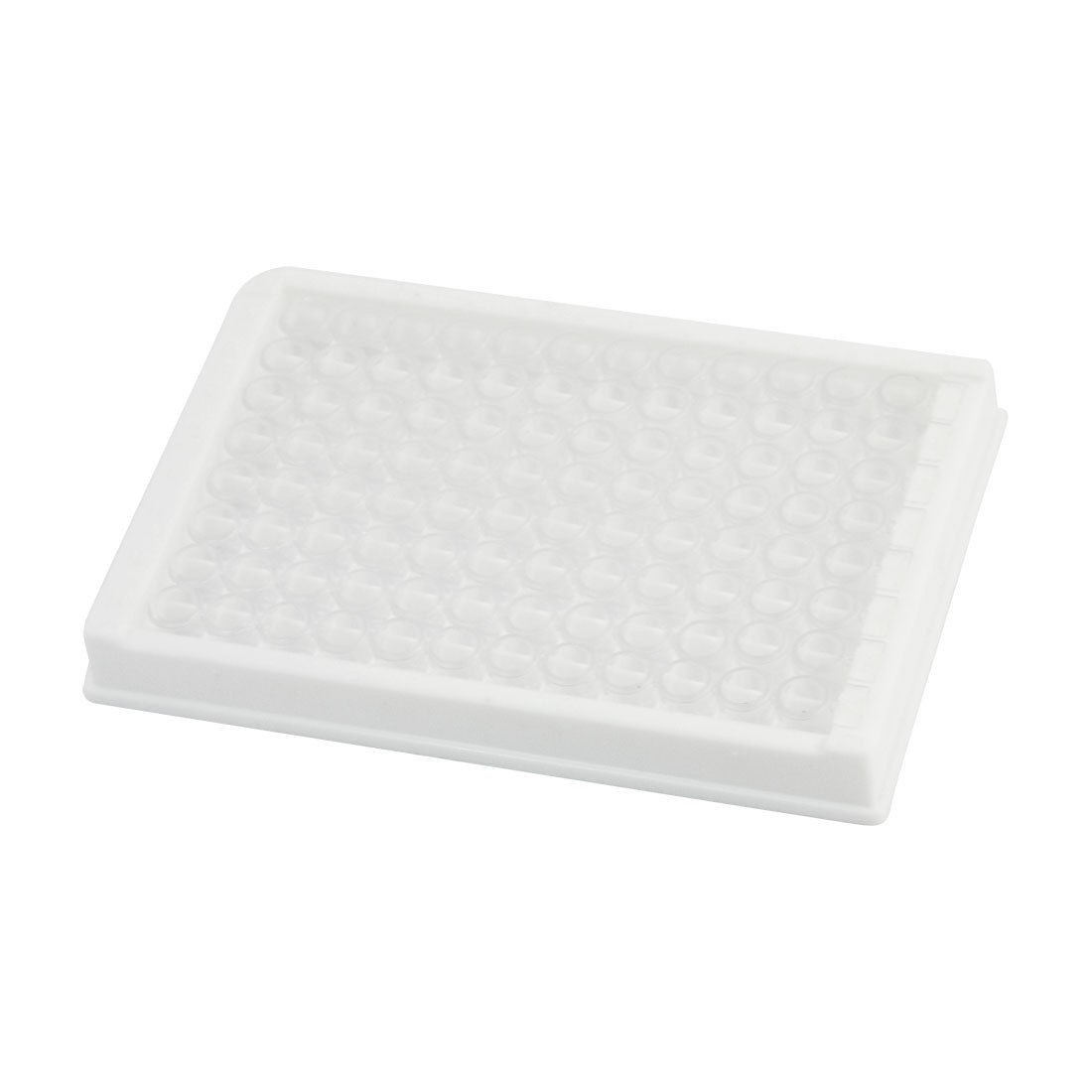 White Clear Plastic Rectangle Shaped 96 Slots Medium Binding Elisa Plate