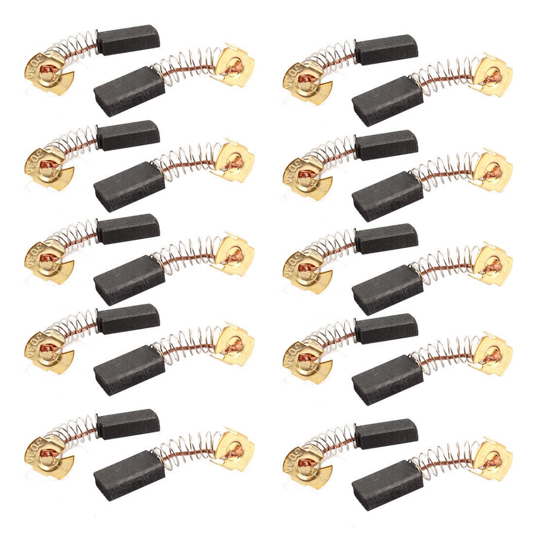 20 Pcs 5mm x 10mm x 18mm Spring Type Power Tool Carbon Brushes