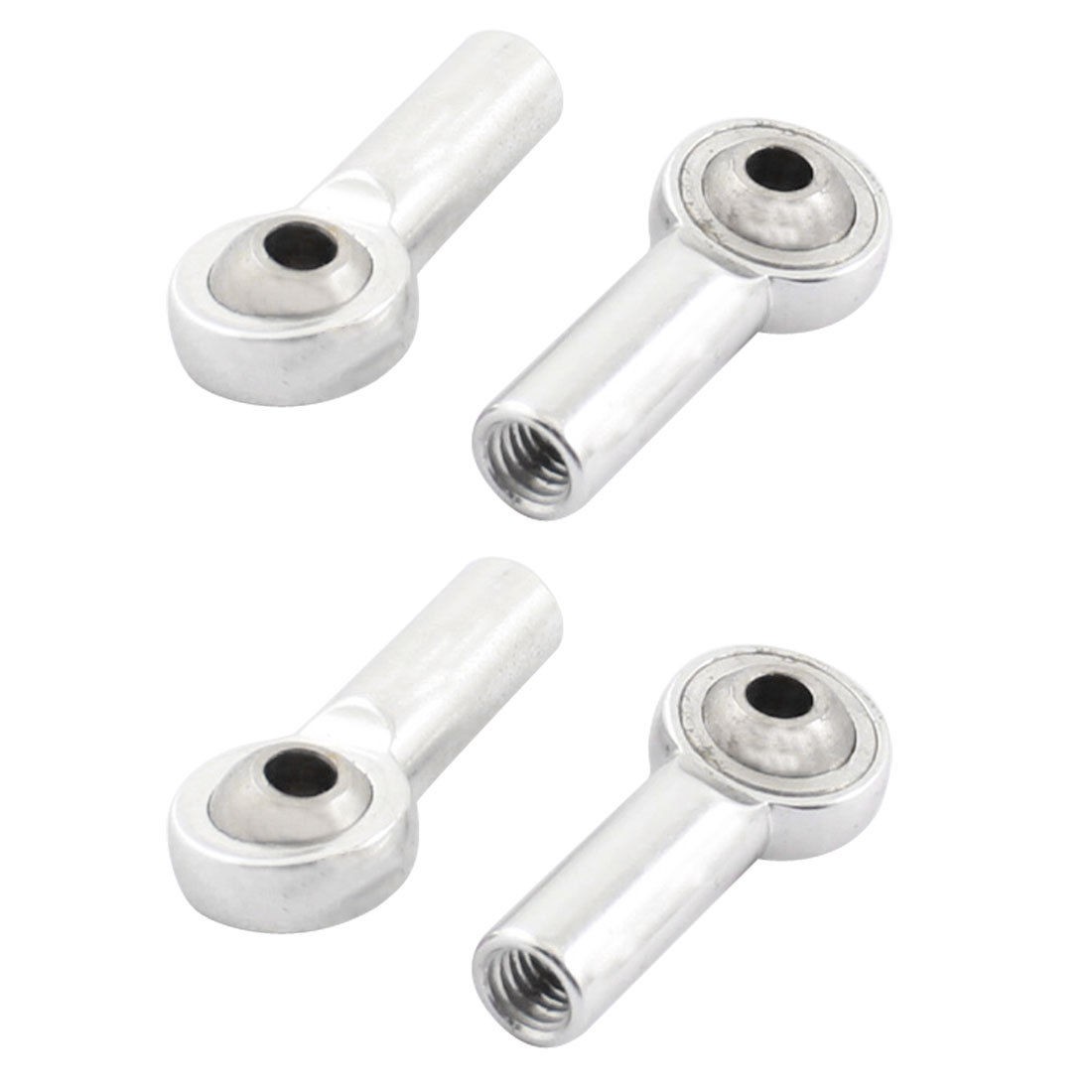 4Pcs Silver Tone Metal Rod End Spherical Brass Ball Joints 2x4x15mm for RC Car