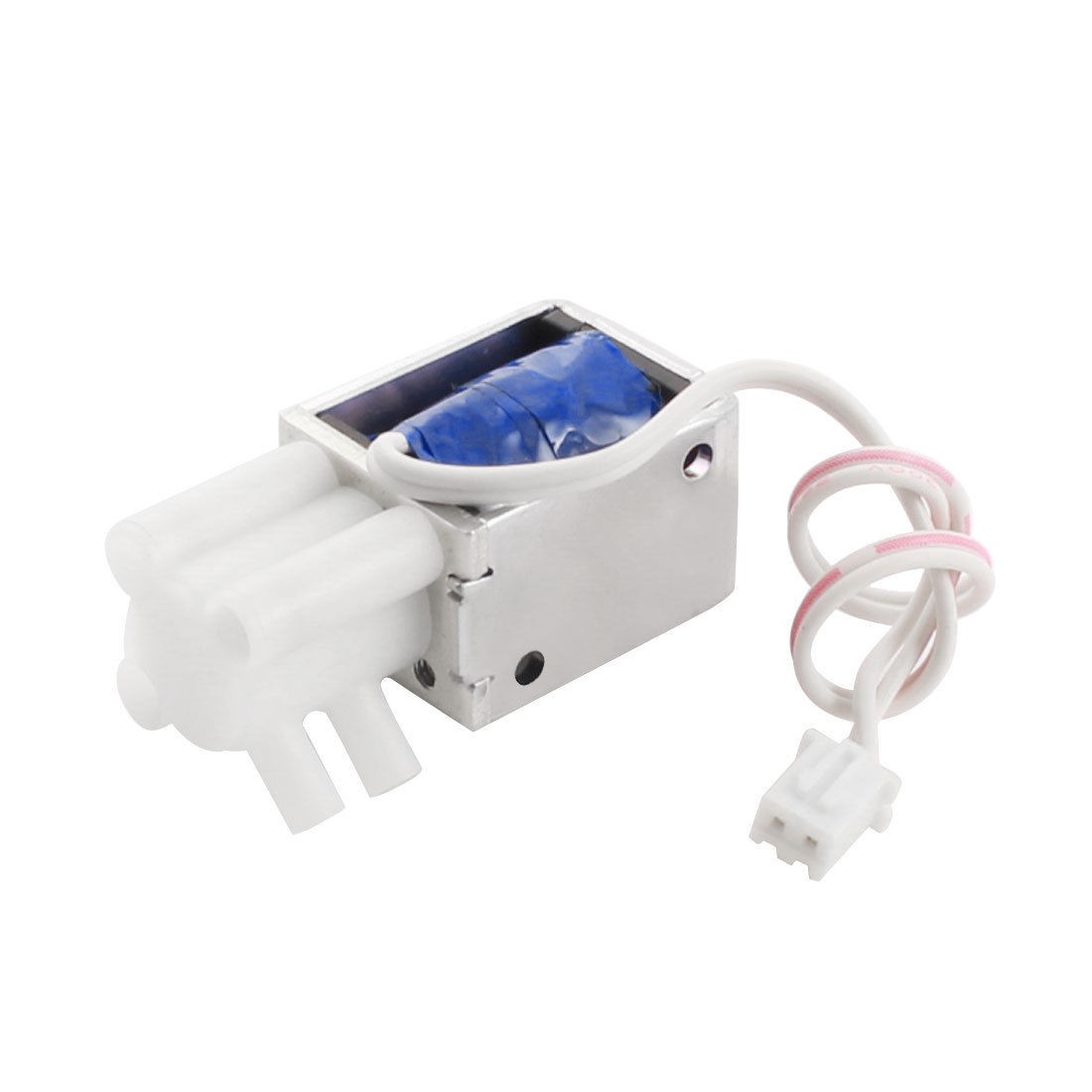 DC12V 0.19A 16cm Wire Connect Open Frame Gas Water Solenoid Valve w Balance Plug