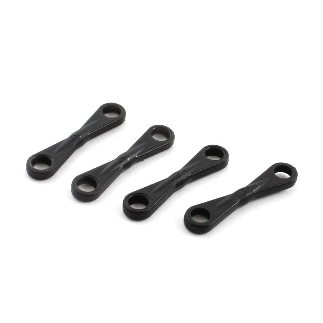 4Pcs Black Plastic Two Ended Linkage Buckles Joint 5x24.5x32mm for RC Helicopter