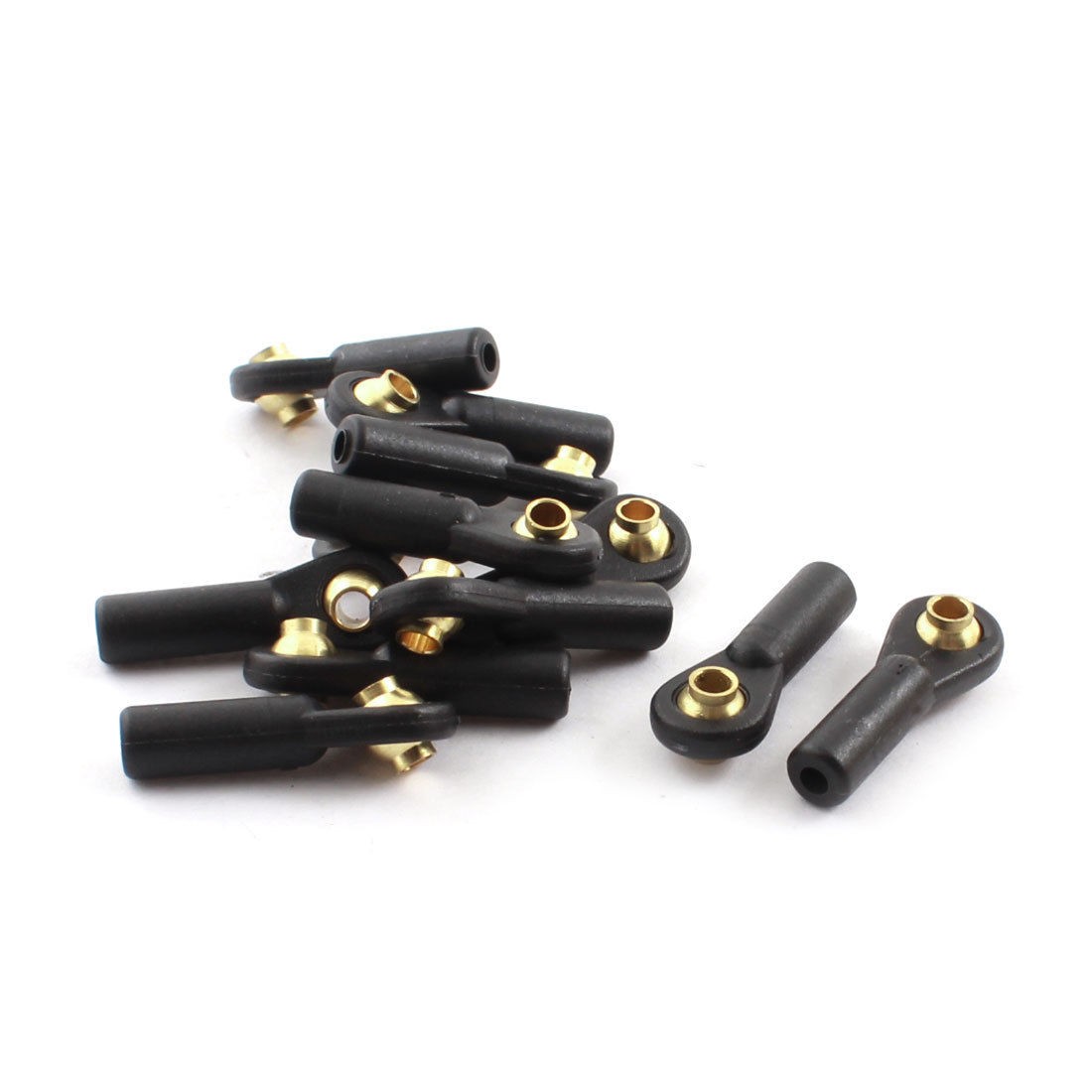 12Pcs RC Car Spare Parts Tie Rod Ends Brass Ball Link 3x2.5x27mm