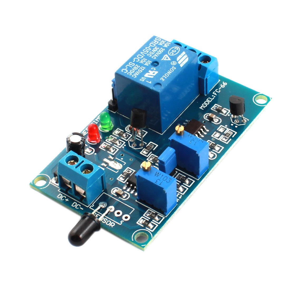 DC 5V 1 CH Flame Detection Sensor Infrared Reciever Time Delay Relay Module