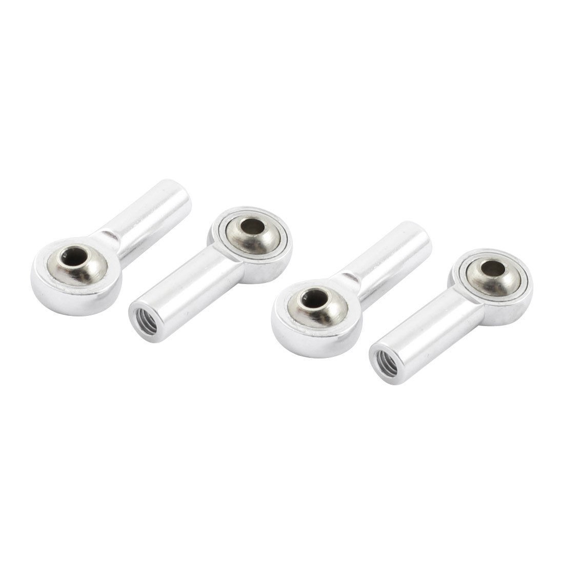 4Pcs Silver Tone Metal Rod End Spherical Brass Ball Joint M4 3x6x26mm for RC Car