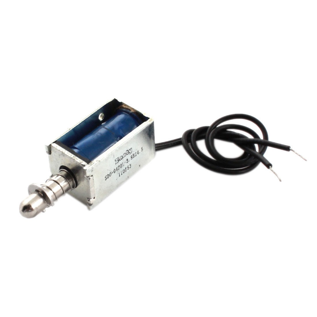 2mm 15g Pull Spring Plunger DC Solenoid Electromagnet 50% 0.08A 0.3W 3.5V