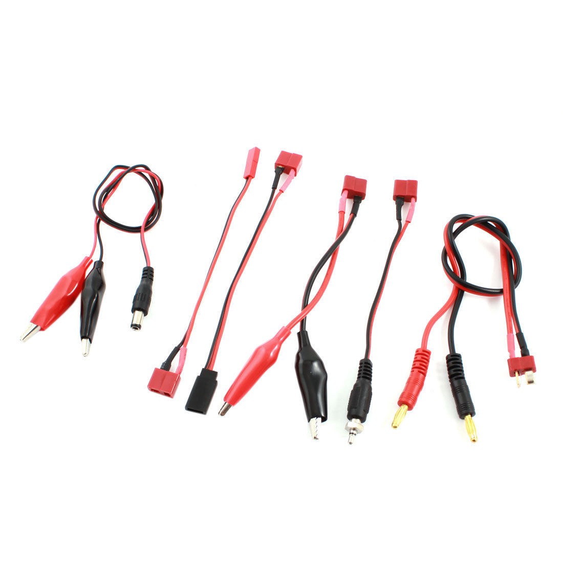Alligator Clip JST Male to T-Plug Female Connector Cable for RC Lipo Battery