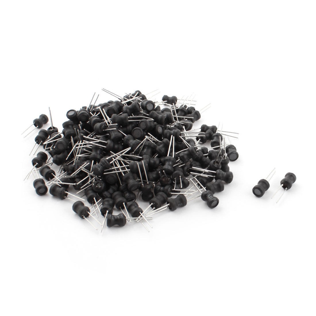 200Pcs Electric Component 101K 100uH 500mA 6x8mm 10% Radial Inductor