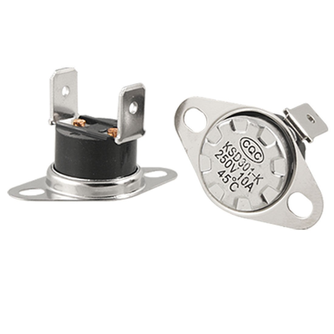 KSD301 250V 10A 45 Celsius N.O Temperature Controlled Switch Thermostat 5 Pcs