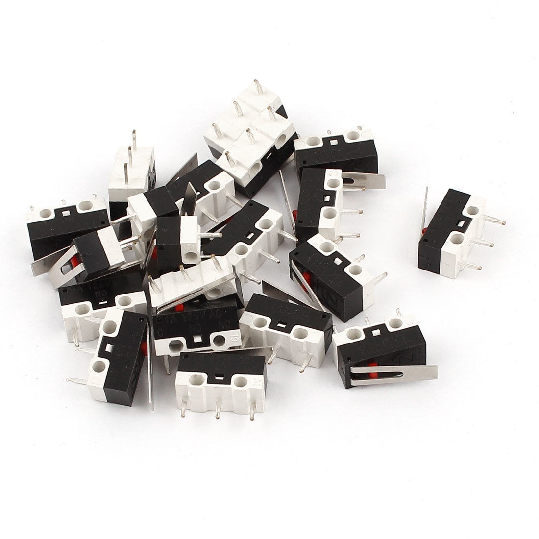 20 Pieces AC 125V 1A 3 Pin Terminal 1NO 1NC Momentary Action SPDT Micro Switches