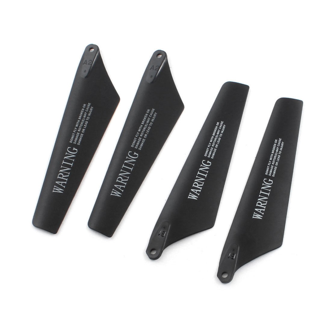 2 Pairs 90mm Dia Black RC Helicopter Main Blade 2A+2B for Syma S108G-06
