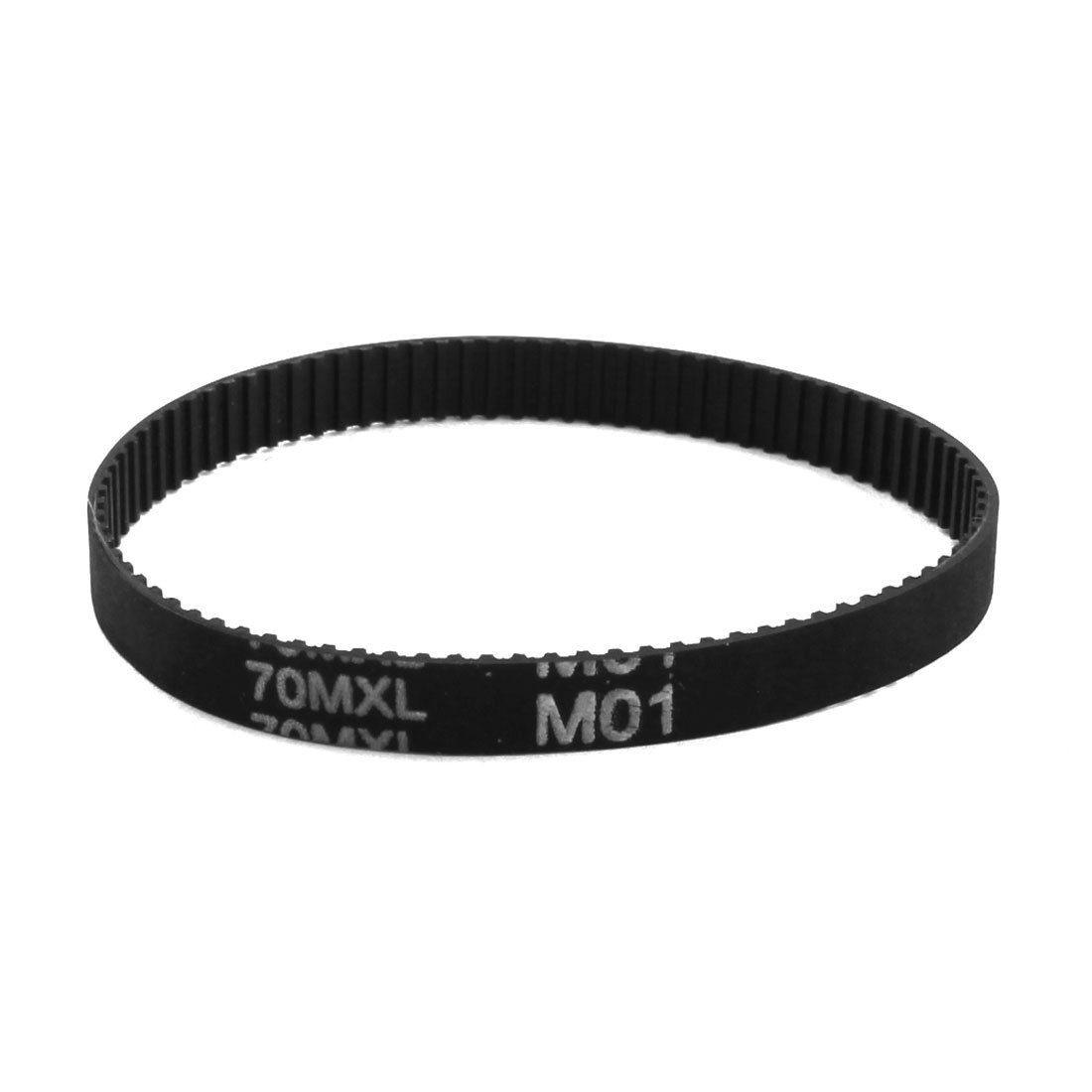 70MXL025 88-Teeth 1/4" Wide 2.032mm Pitch Black 3D Printer Cogged Timing Belt