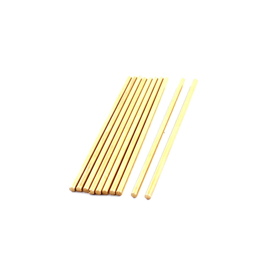 RC Helicopter Part Brass Ground Shaft Round Rod 3mm x 90mm 10 Pcs