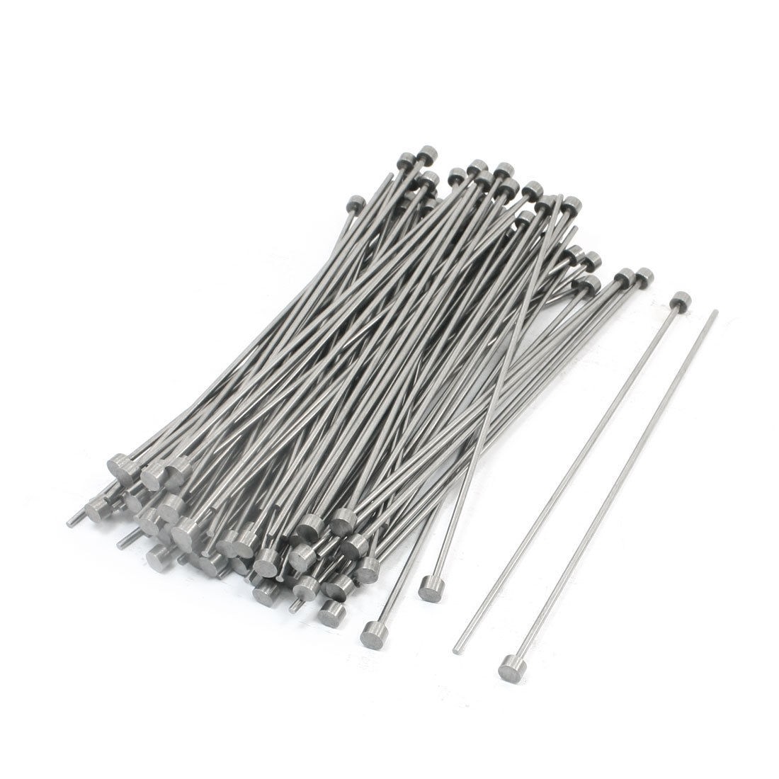 Mould Manufacturing 6mm Tip 2mm Shank Straight Ejector Pins 100 PCS