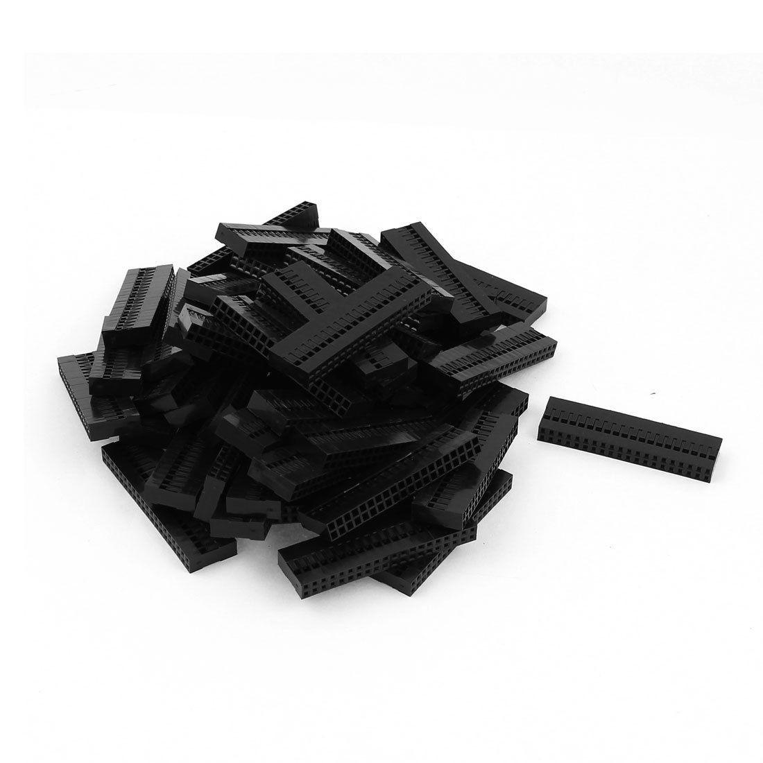 50pcs 2x20P 2.54mm Housing Jumper Wire Female Pin Connectors