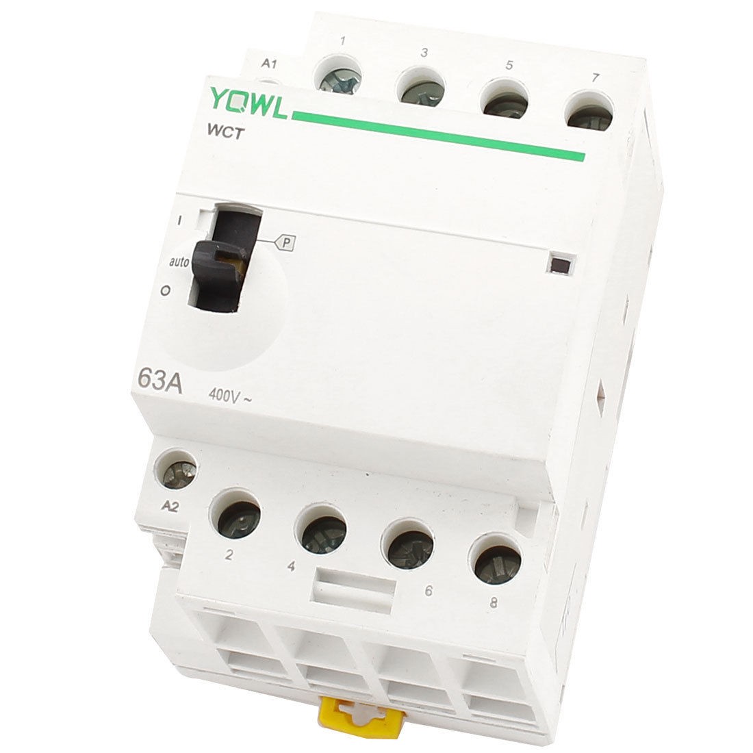 WCT-63A 4-Pole Household AC Power Contactor Modular 63A Uc 220V/240V