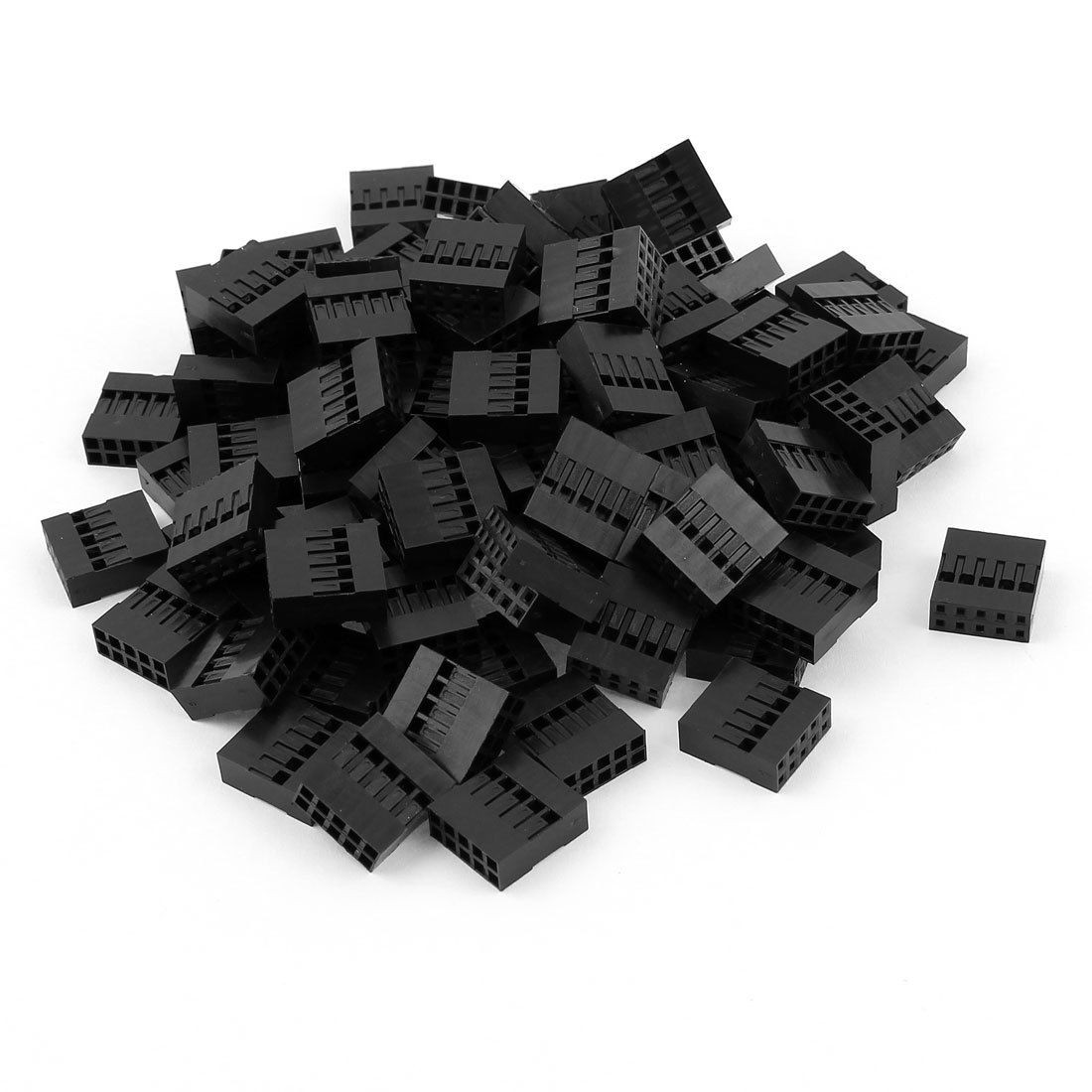 100pcs 2x5P 2.54mm Housing Jumper Wire Female Pin Connectors