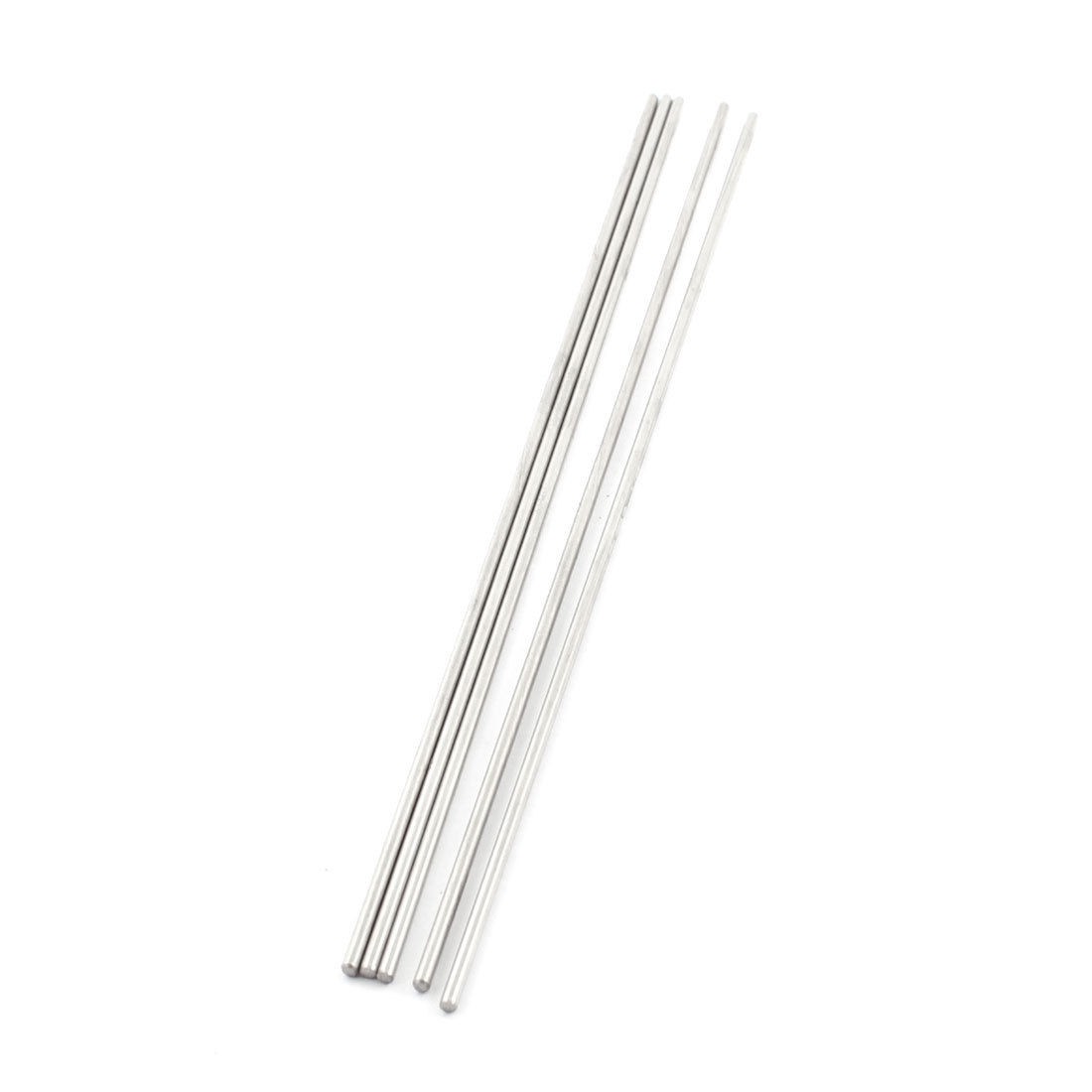 5Pcs 2mm Dia 180mm Length Stainless Steel Round Rod Shaft for RC Toy Car