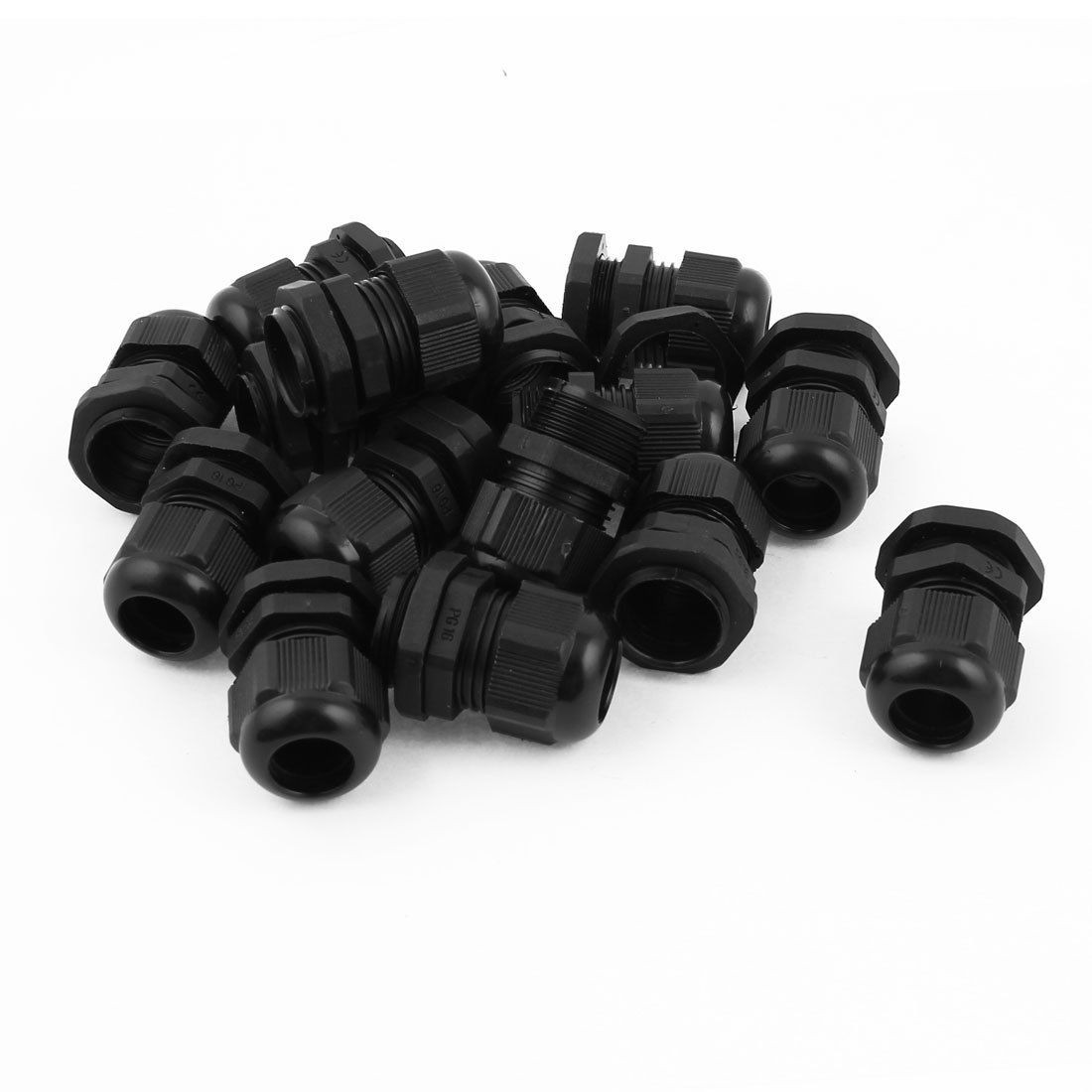 15 Pieces 10mm-14mm Diameter Cable Glands Plastic Fastener Joint Connectors PG16