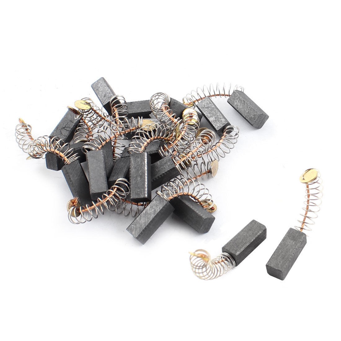 20Pcs 15mm x 6mm x 6mm Spring Type Electric Tool Motor Carbon Brush