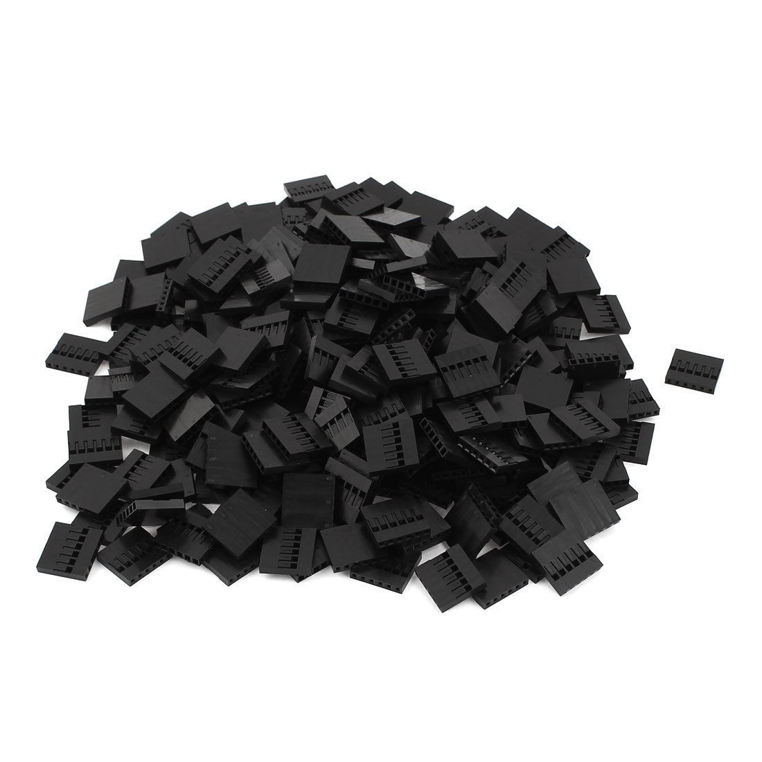 300pcs 6P 2.54mm Black Jumper Wire Female Pin Connectors