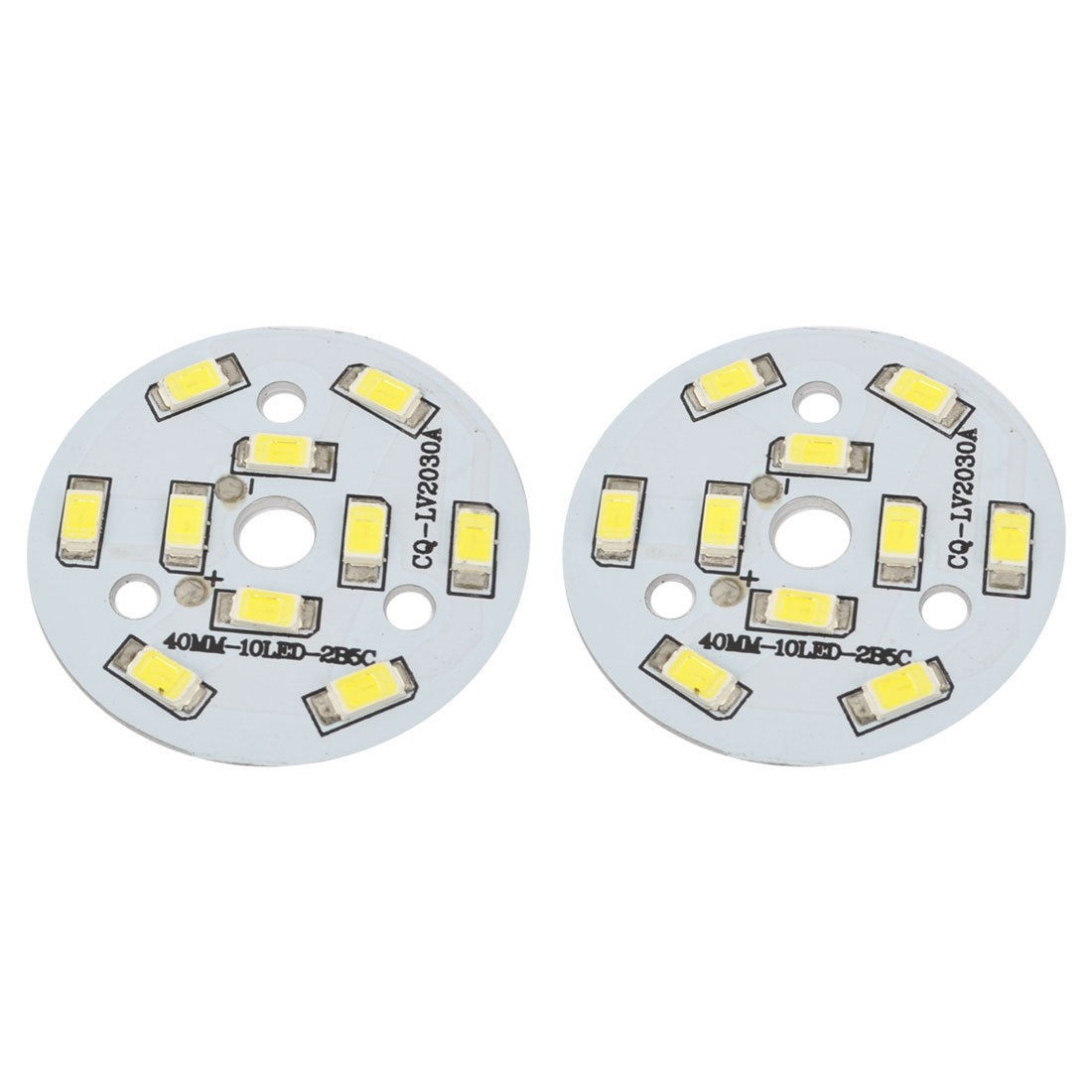 50-60LM 5W White 10x 5730 SMD LED + 40mm Aluminum PCB Circuit Board 2Pcs